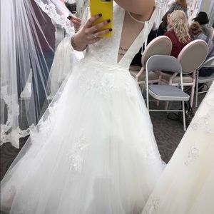 Wedding dress & matching vail